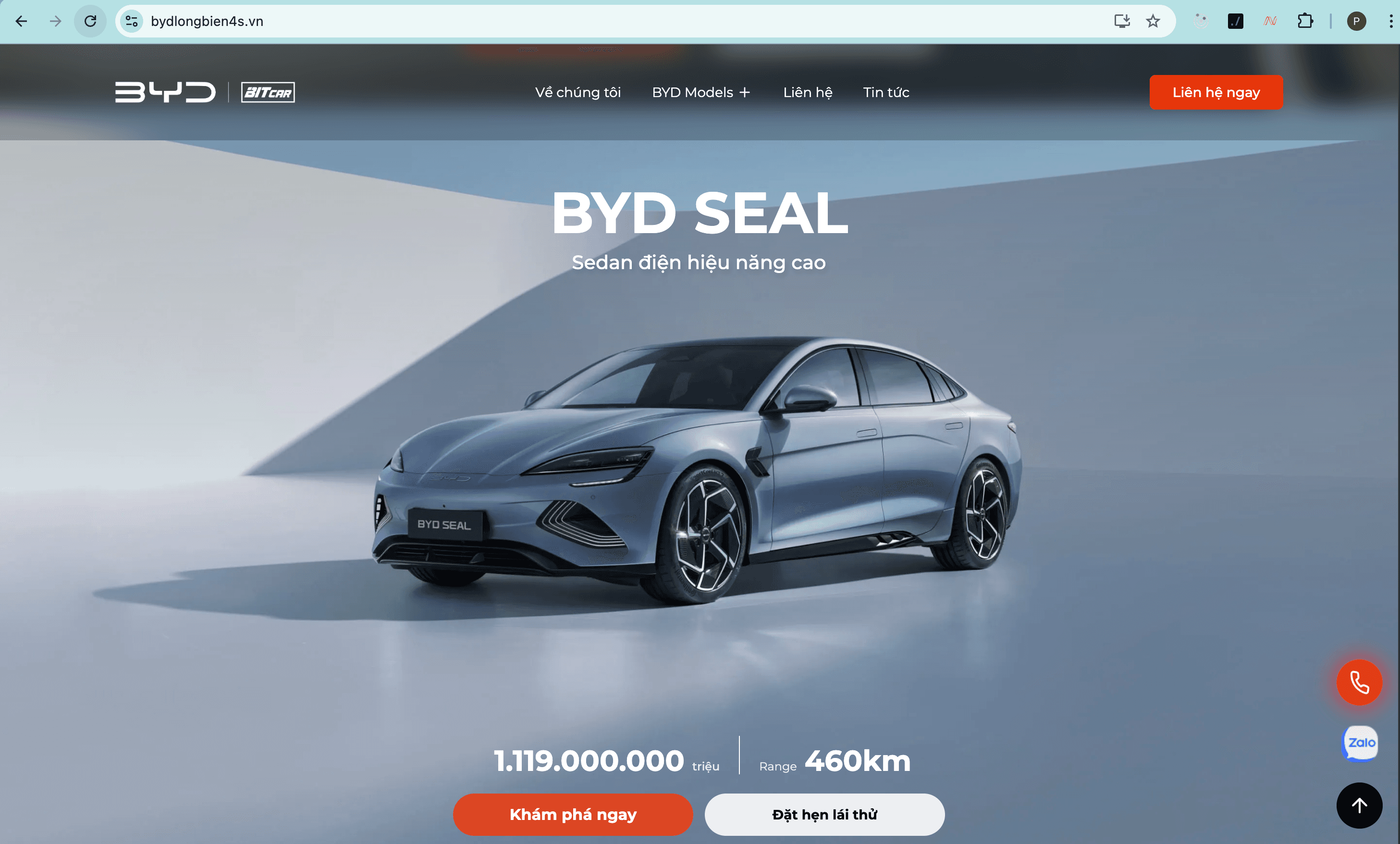 Website BYD Long Biên