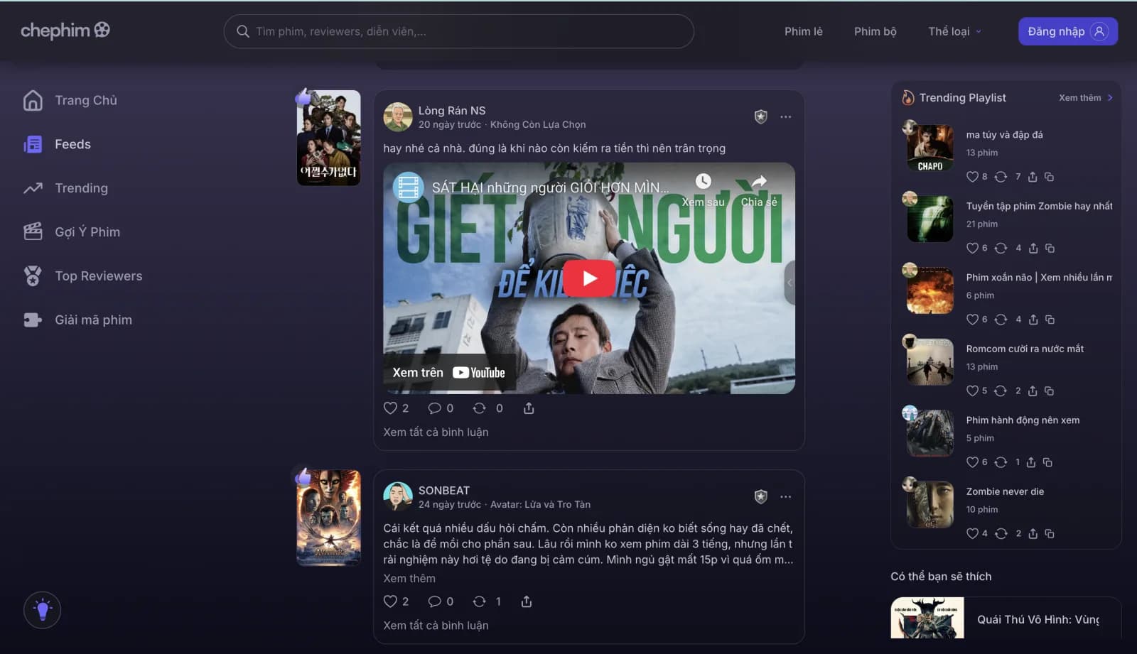 Website Review Phim ChePhim - Nền Tảng Đánh Giá Phim Online | Phim Lẻ, Phim Bộ, Anime
