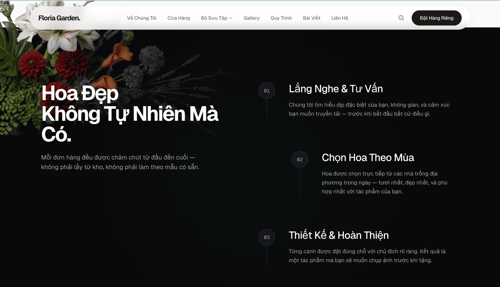 Floria Garden - Website Bán Hoa Tươi Trực Tuyến | E-commerce Hoa Tươi