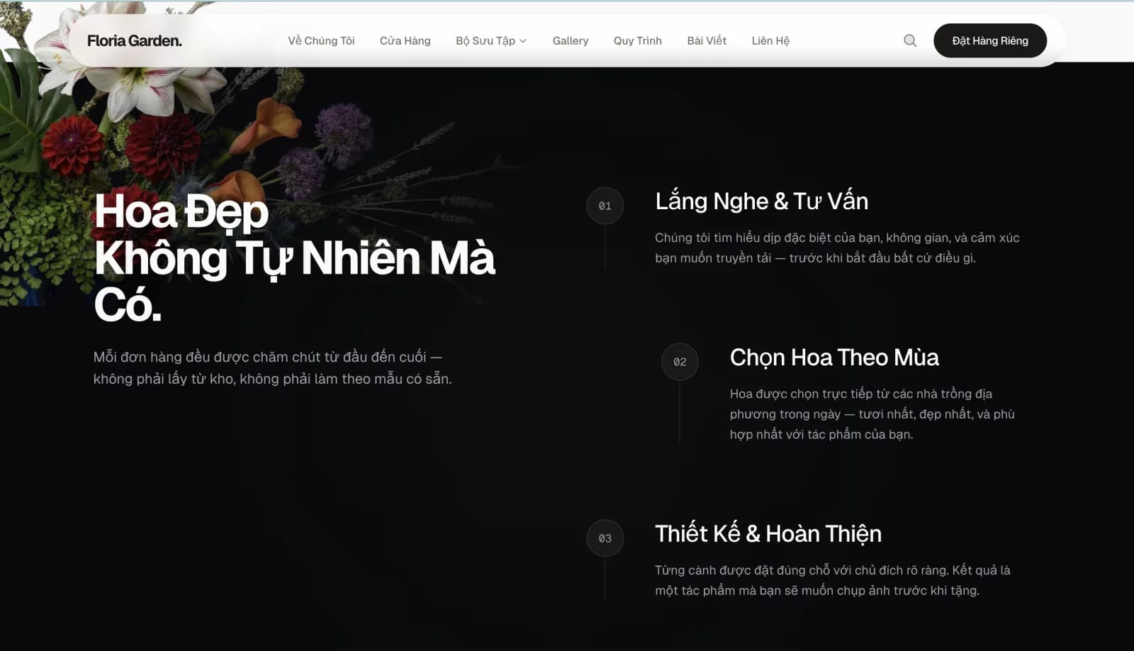 Floria Garden - Website Bán Hoa Tươi Trực Tuyến | E-commerce Hoa Tươi