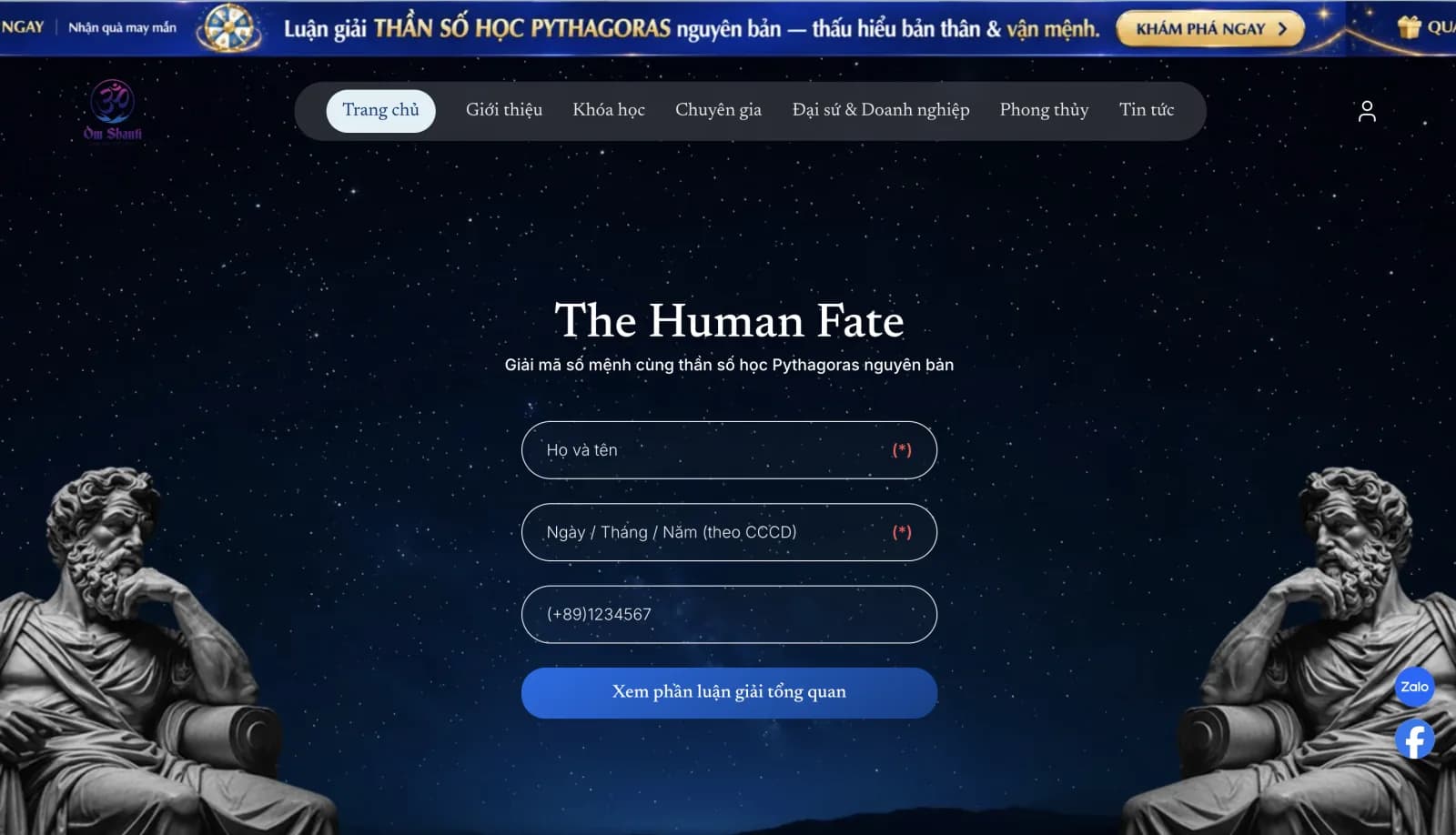 Sức Khoẻ Tâm Linh - Nền Tảng Thần Số Học, Khoá Học Online & Hệ Thống Đại Sứ