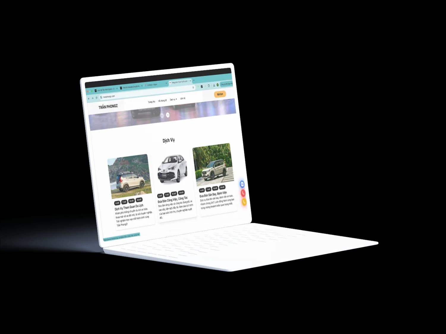 Website đặt vé xe Trần PhongZ