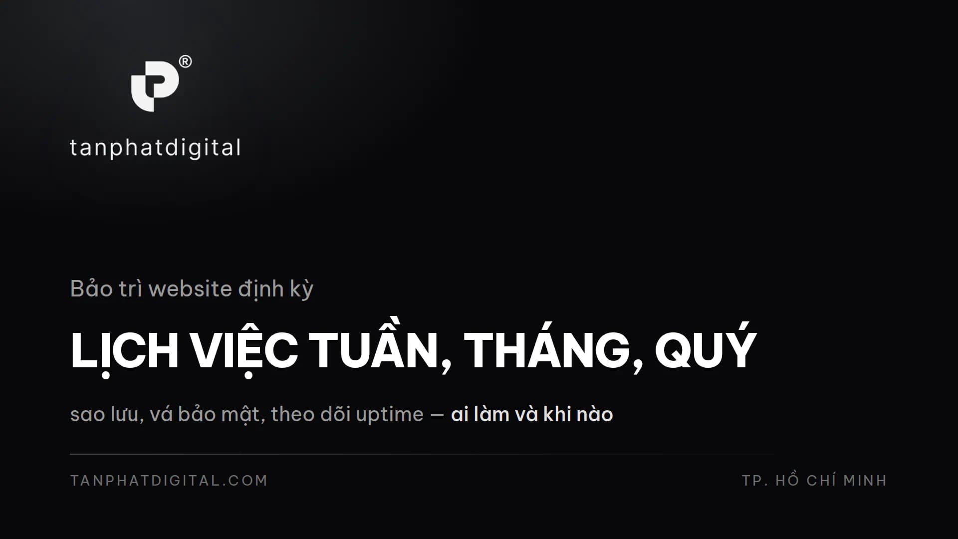 Hình ảnh đại diện của bài viết: Bảo Trì Website Định Kỳ: Lịch Việc Theo Tuần, Tháng, Quý