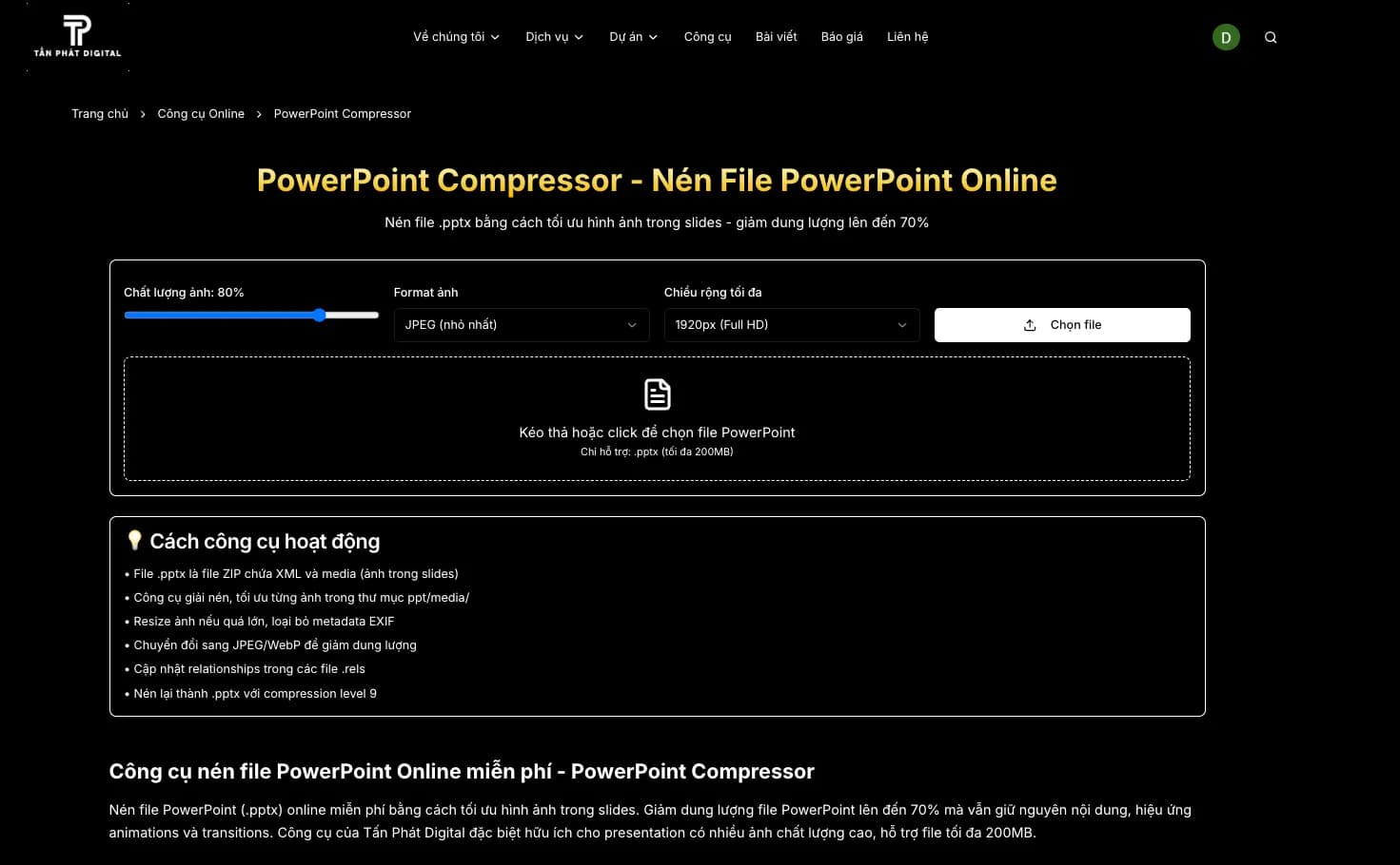 Hình ảnh đại diện của bài viết: Top 7 Công Cụ Nén File PPTX Trực Tuyến Tốt Nhất 2026