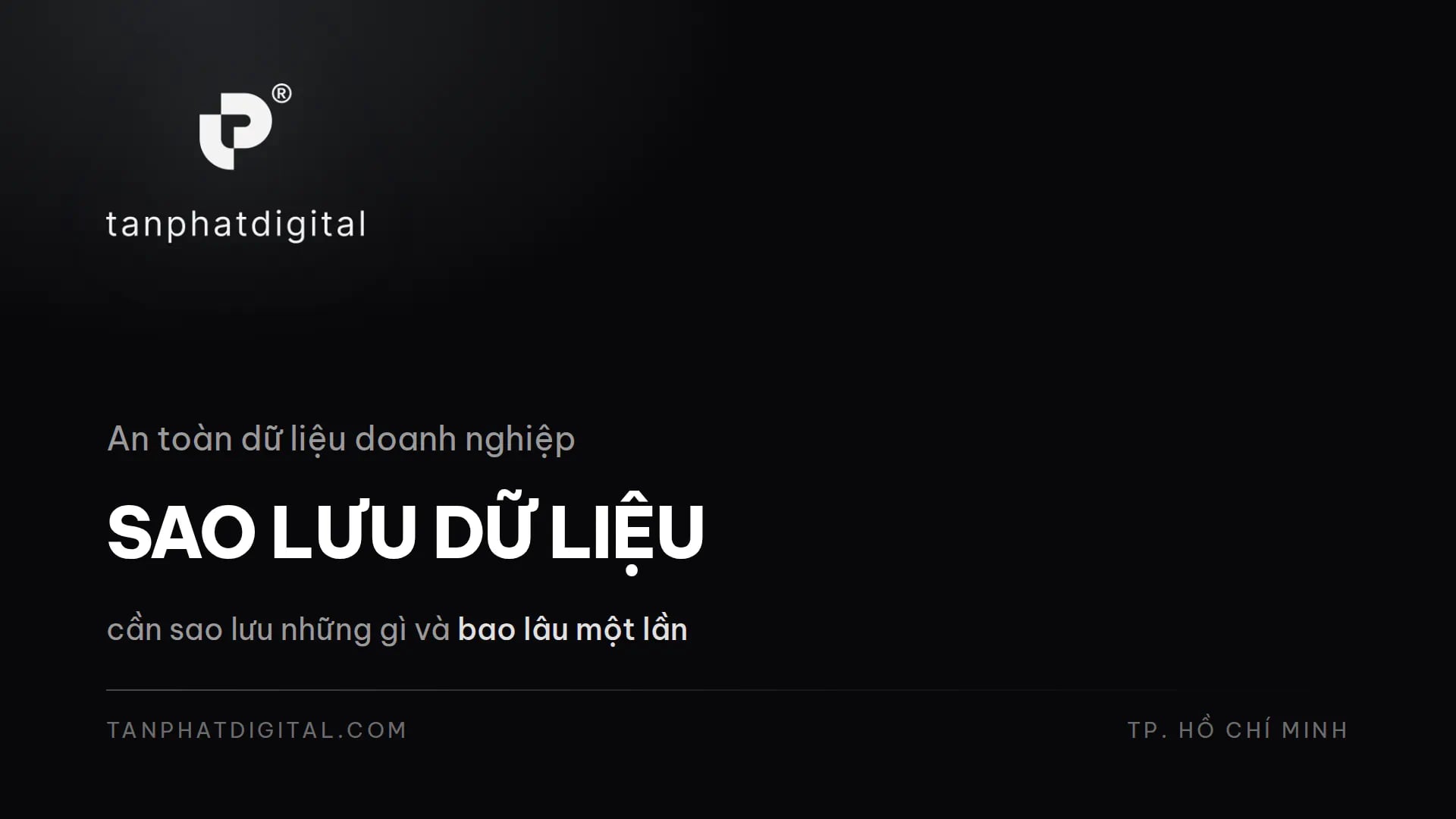 Sao Lưu Dữ Liệu Doanh Nghiệp: Cần Sao Lưu Gì & Thế Nào? - Tấn Phát Digital