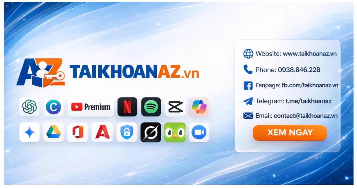 TaikhoanAZ - Đơn Vị Cung Cấp Tài Khoản Bản Quyền #1 - Tấn Phát Digital