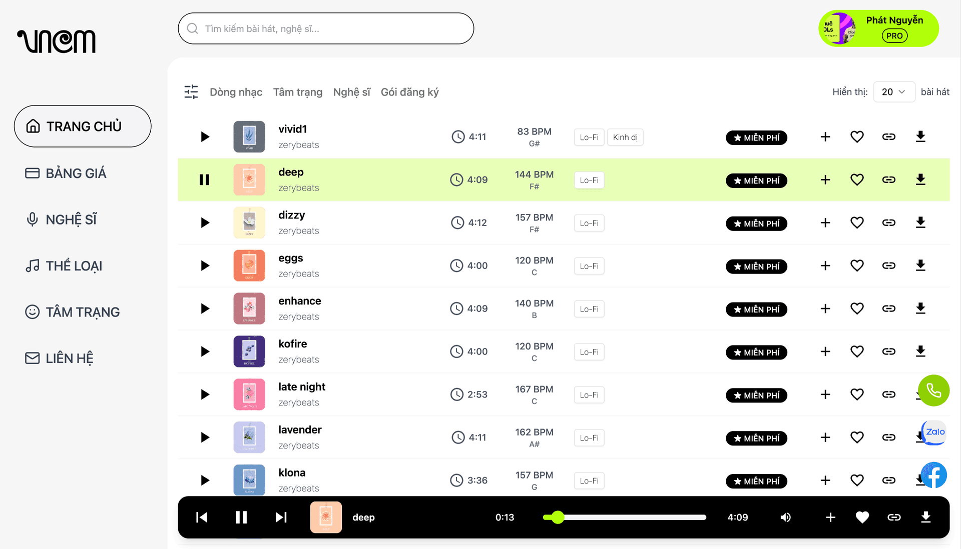 VNCM Music - Platform Nghe Nhạc Miễn Phí | Tải Nhạc Chất Lượng Cao