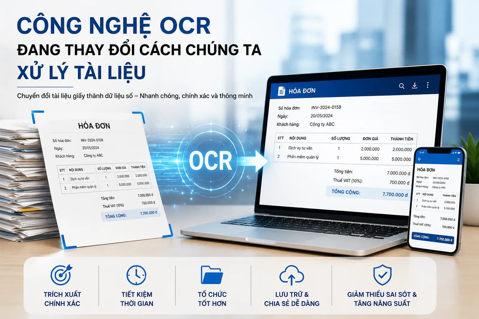 Hình ảnh đại diện của bài viết: Công nghệ OCR đang thay đổi cách chúng ta xử lý tài liệu như thế nào