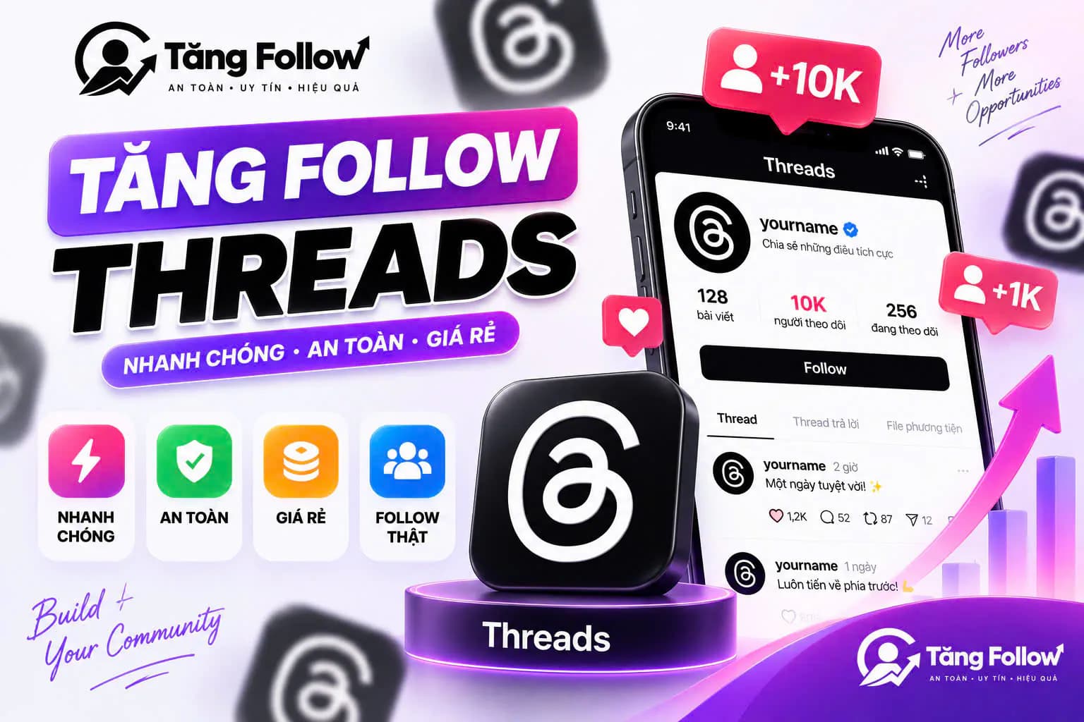 Hình ảnh đại diện của bài viết: Tăng Follow Threads Nhanh, An Toàn, Giá Rẻ