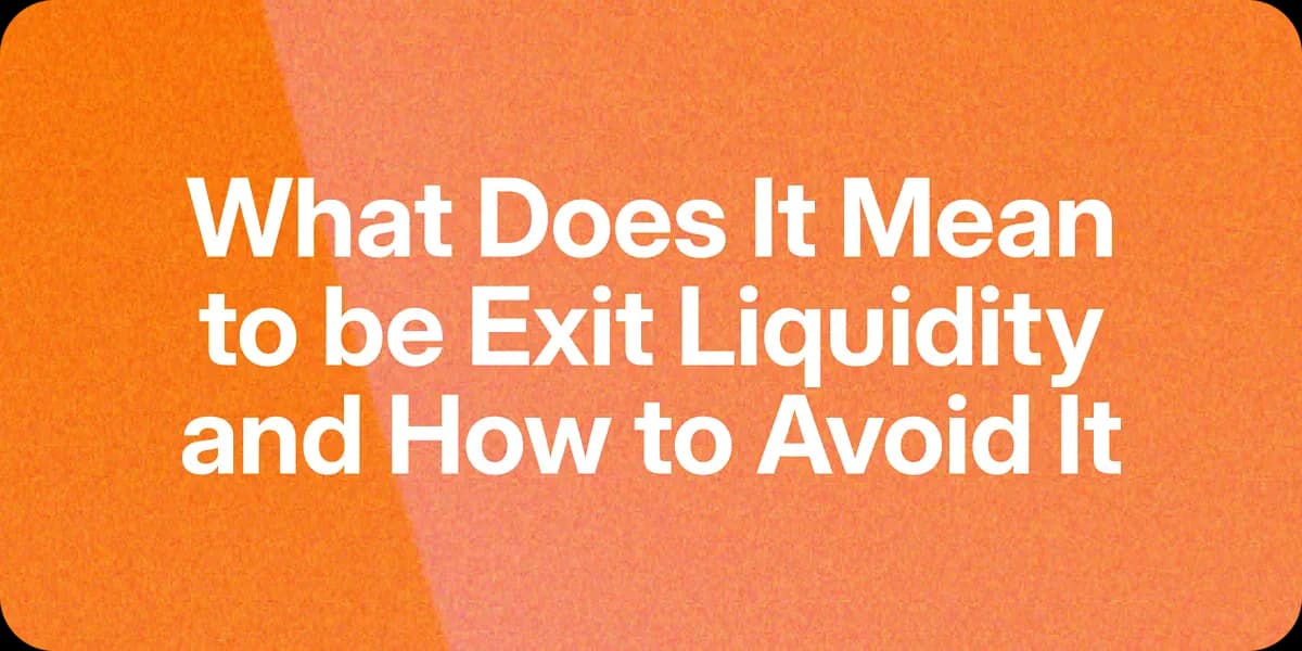 Hình ảnh đại diện của bài viết: Exit Liquidity là gì? Tại sao người mới luôn là nạn nhân | Tấn Phát Digital