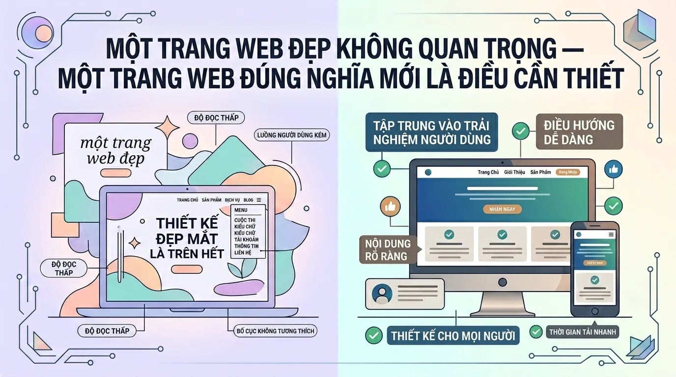 Website Đẹp Không Quan Trọng — Website Đúng Mới Quan Trọng - Tấn Phát Digital