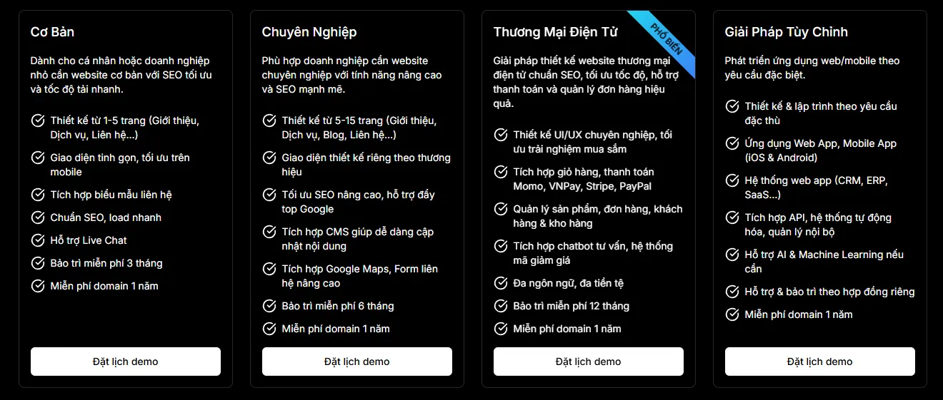 File Báo Giá Thiết Kế Website Mới Nhất 2025
