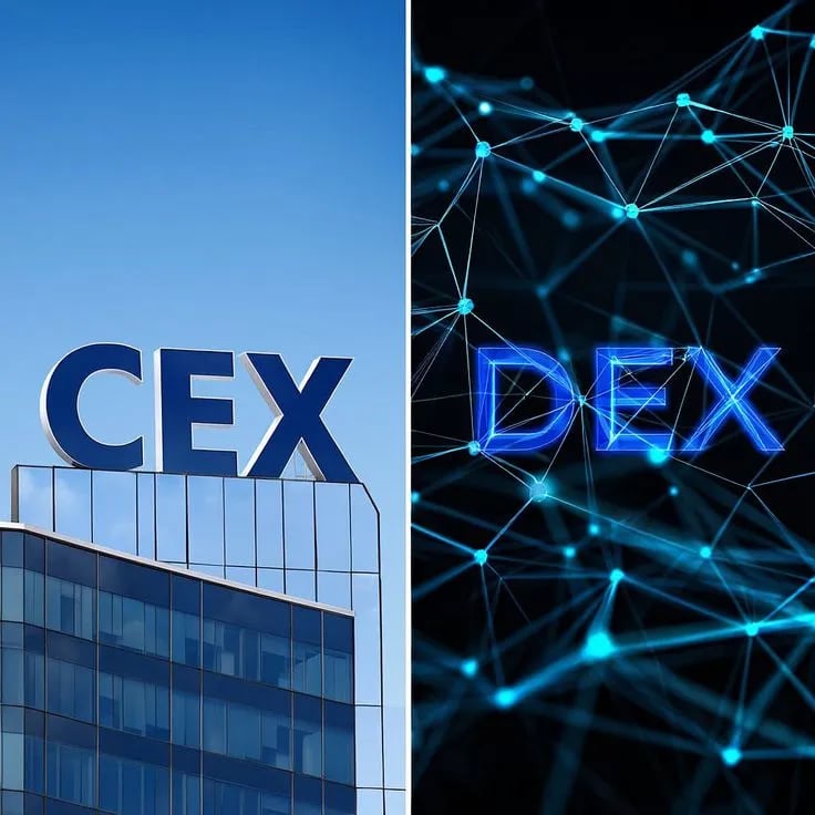 So sánh sàn decentralize uniswap và sàn centralize binance khác nhau như nào - Tấn Phát Digital