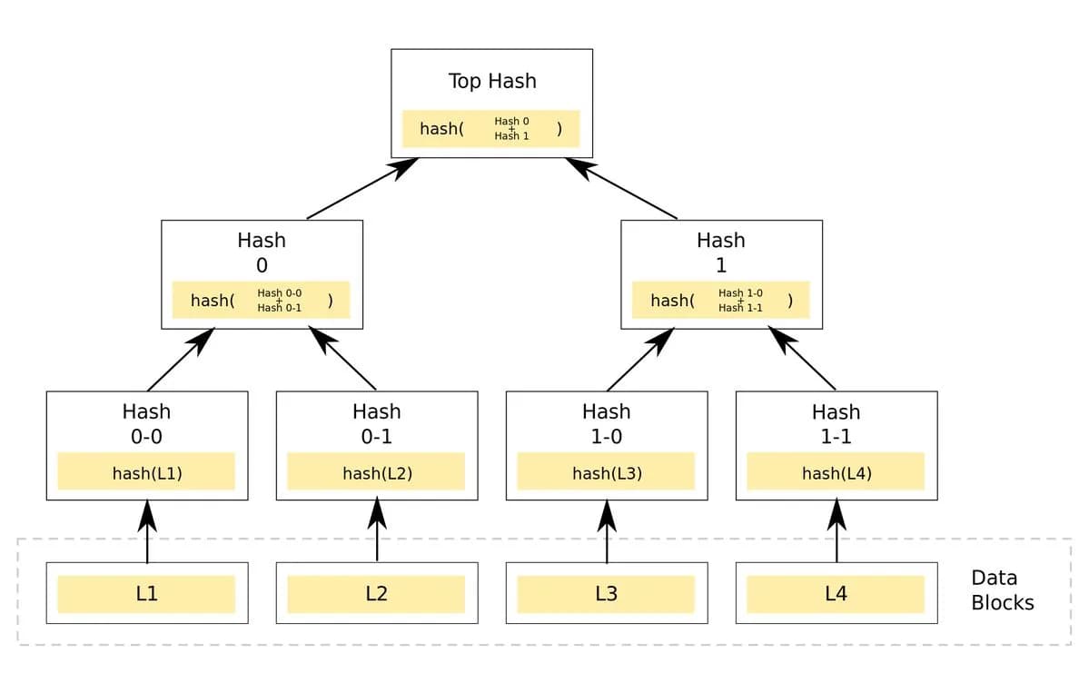 Hình ảnh đại diện của bài viết: Merkle Tree là gì? Vai trò cốt lõi trong bảo mật Blockchain 2026