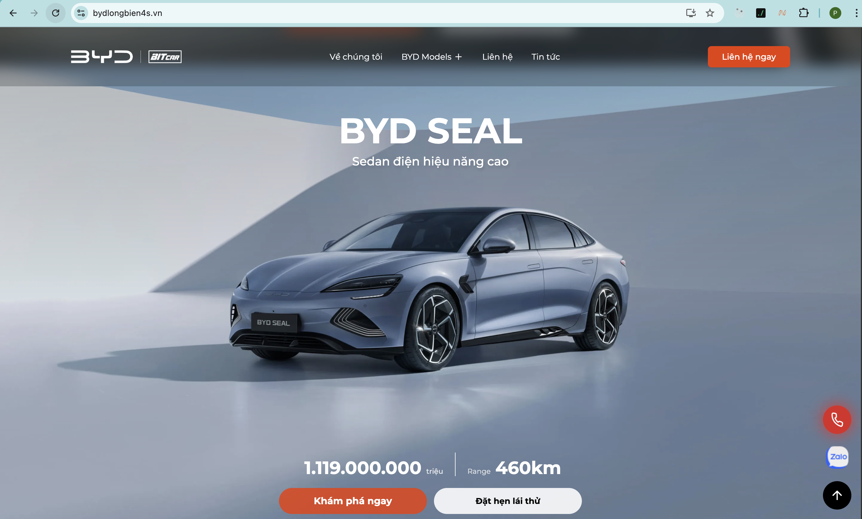 Website BYD Long Biên