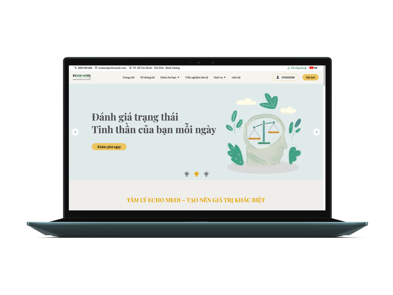 Website Giới Thiệu Công Ty Echo Medi